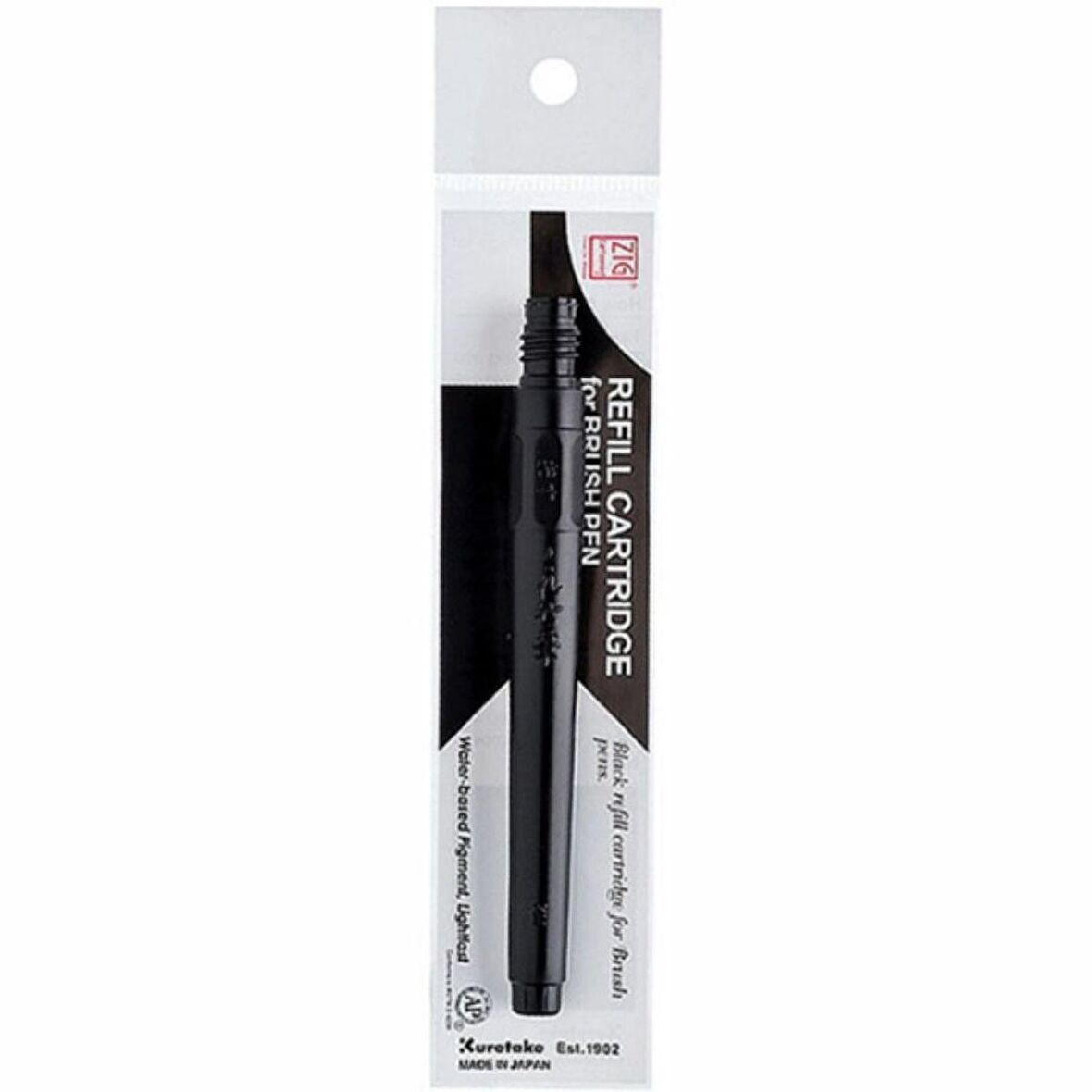 Zig Cartoonist Refill Cartridge for Brush Pen (No:22) Siyah Yedek