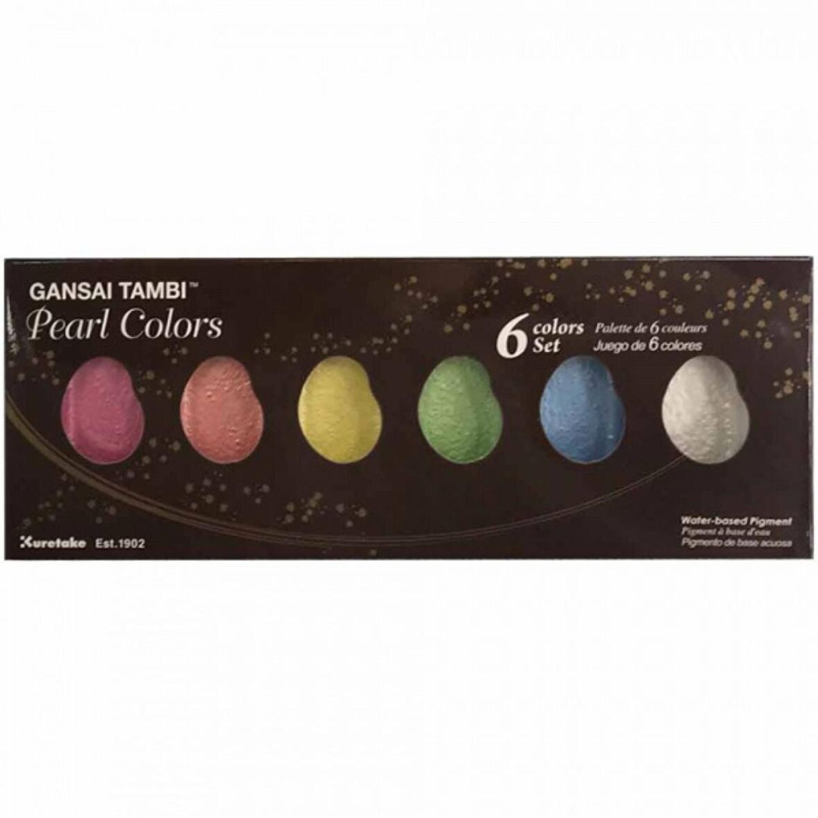 Zig Watercolour Gansai Tambi Sulu Boya 6'lı Set Pearl Colors