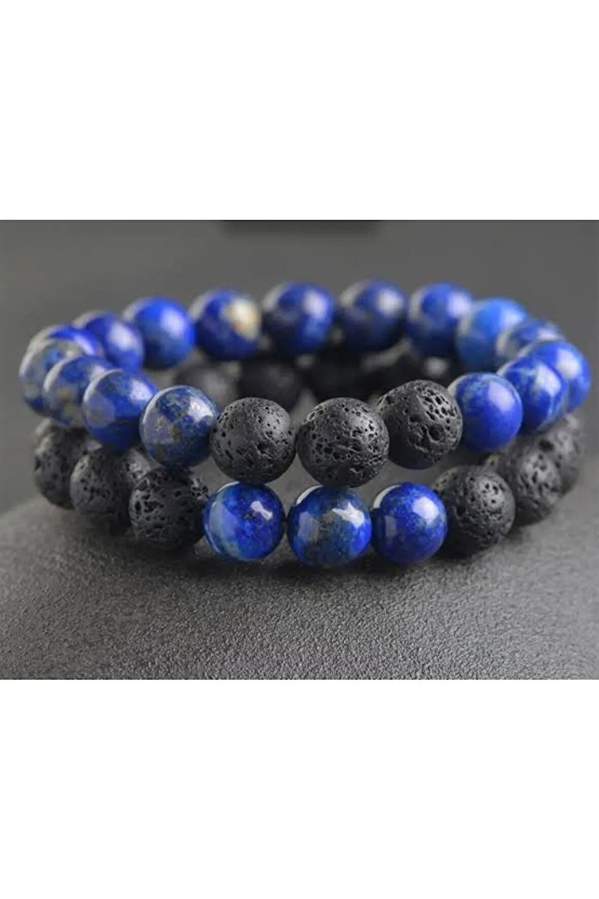 Lapis Lazuli & Lav Taşı Çift Kombin Bileklik