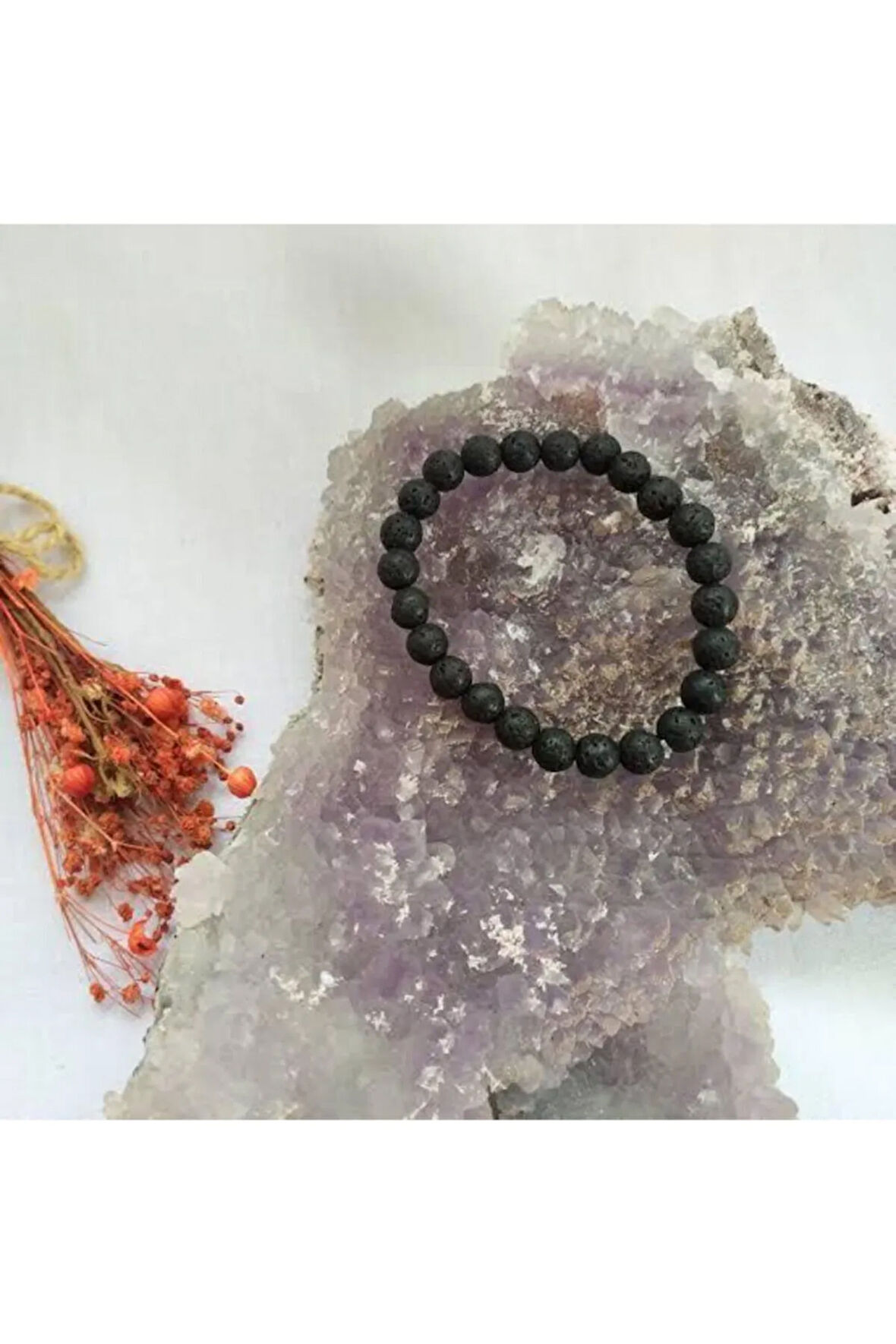 Doğal Taş Bileklik 8 Mm  Siyah
