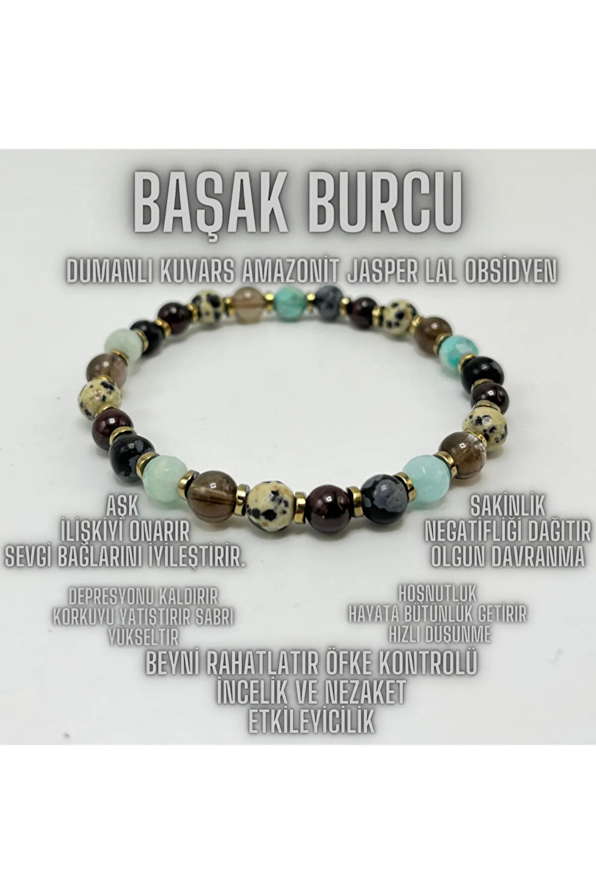 SERTİFİKALI BAŞAK BURCU DOĞAL TAŞ BİLEKLİK 6MM