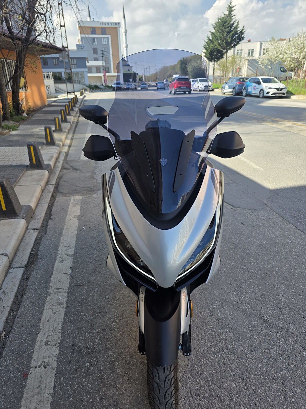 MOTOCAM Zontes ZT 250 T-E Siperlik Ön Cam 2023-2025 Model 73cm Füme Renkli 4mm