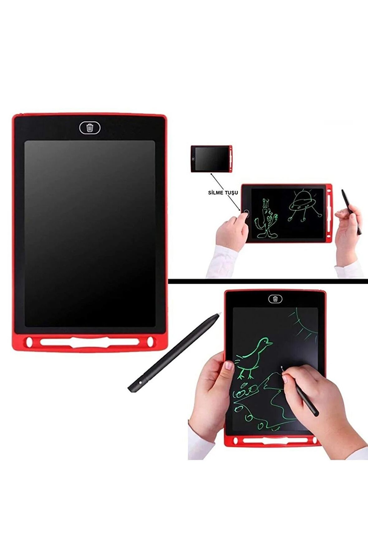 Tablet Lcd 8.5 Inç Dijital Kalemli Çizim Yazı Tahtası Grafik Not Yazma Eğitim Tableti