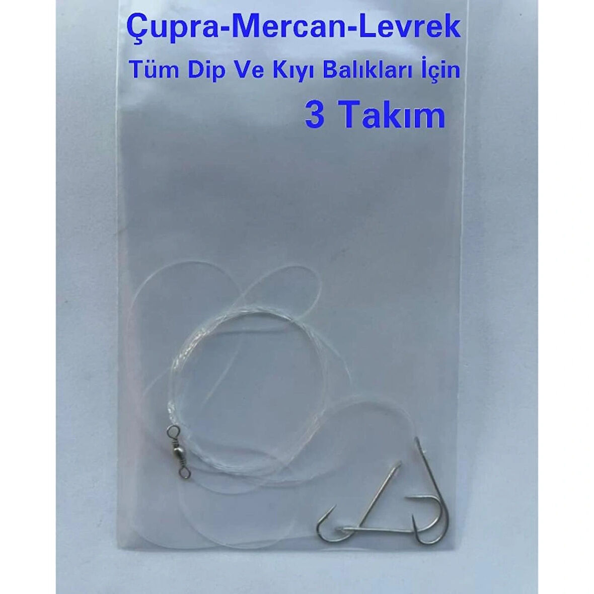 Olta İğnesi Uzun Pala Tüm Dip Ve Kıyı Balıkları İçin - 3 Adet