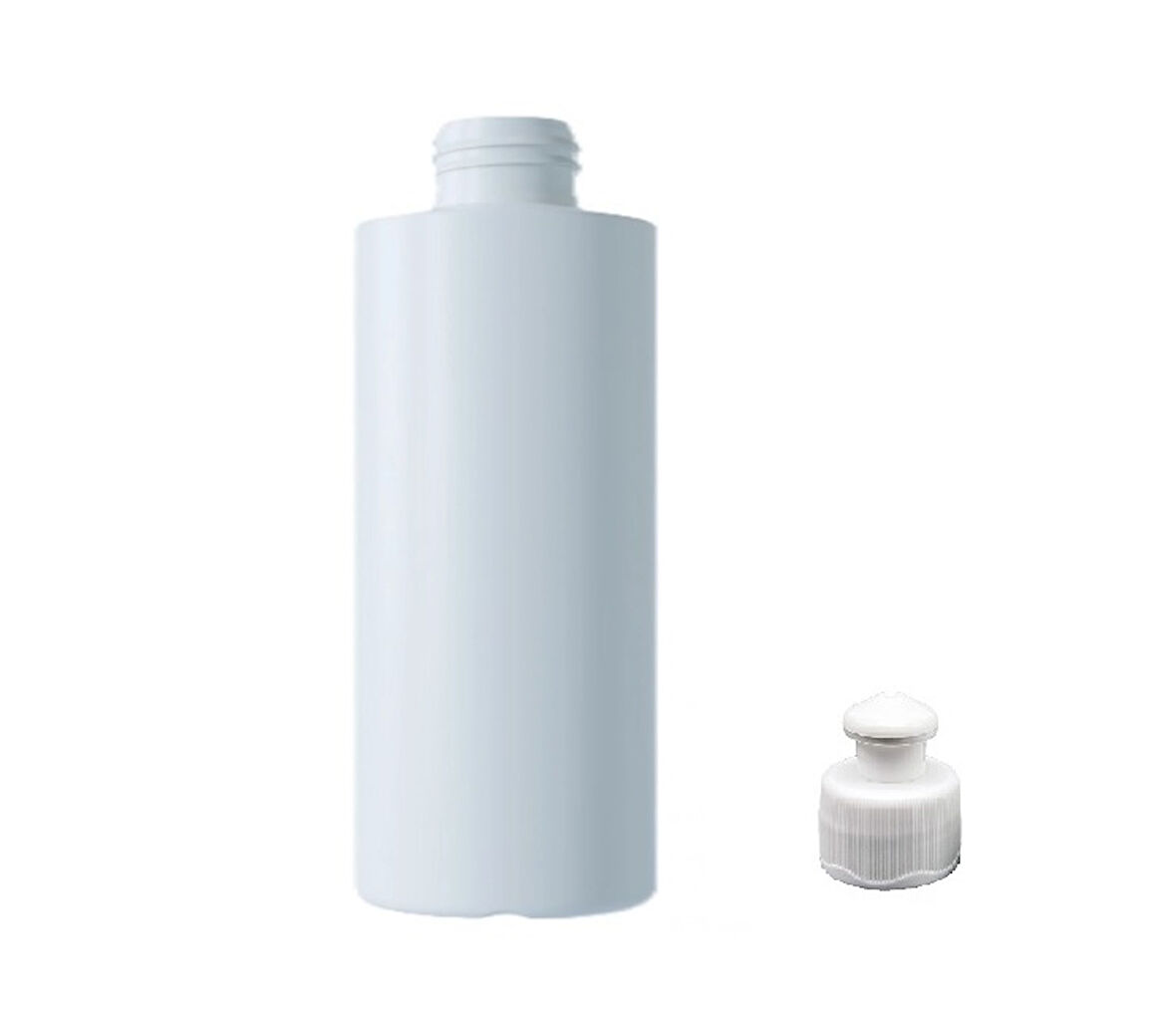 100ml beyaz şişe puspul kapaklı, 24 adet, puspul kapaklı şişe, deterjan şişesi, plastik şişe, sabun şişesi, duş jeli şişesi