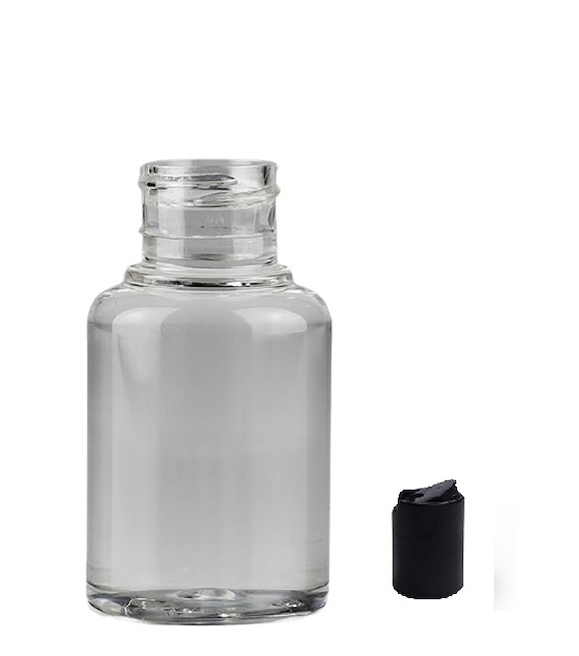 30ml pet şeffaf şişe disctop kapak, 12 adet, dezenfektan şişesi, kozmetik şişe, şampuan şişesi, plastik şişe, aroma şişesi