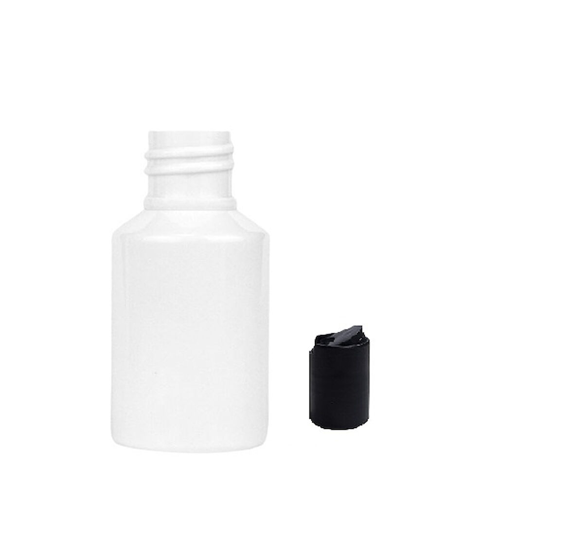 60ml pet beyaz şişe disctop kapak, 12 adet, dezenfektan şişesi, kozmetik şişe, şampuan şişesi, plastik şişe, aroma şişesi