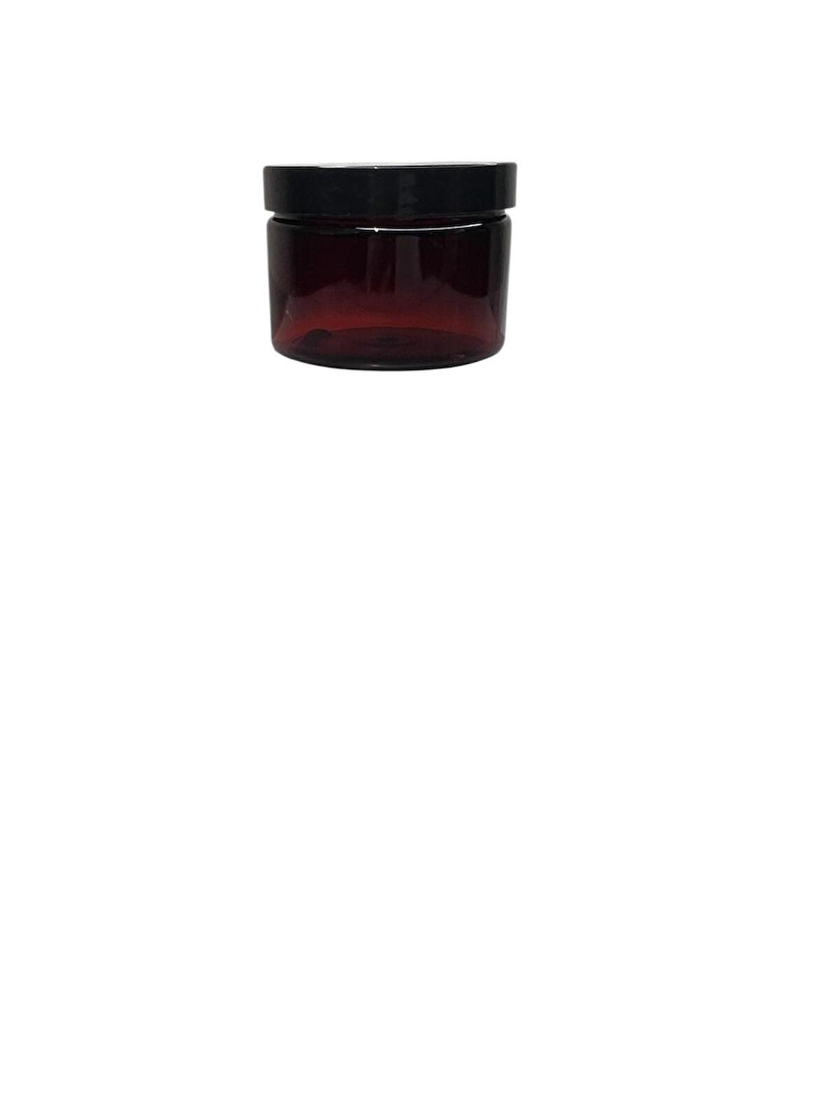 150ml kahverengi akrilik plastik krem kavanozu siyah kapaklı, 24 adet, krem kavanozu, kozmetik kavanoz, plastik kavanoz