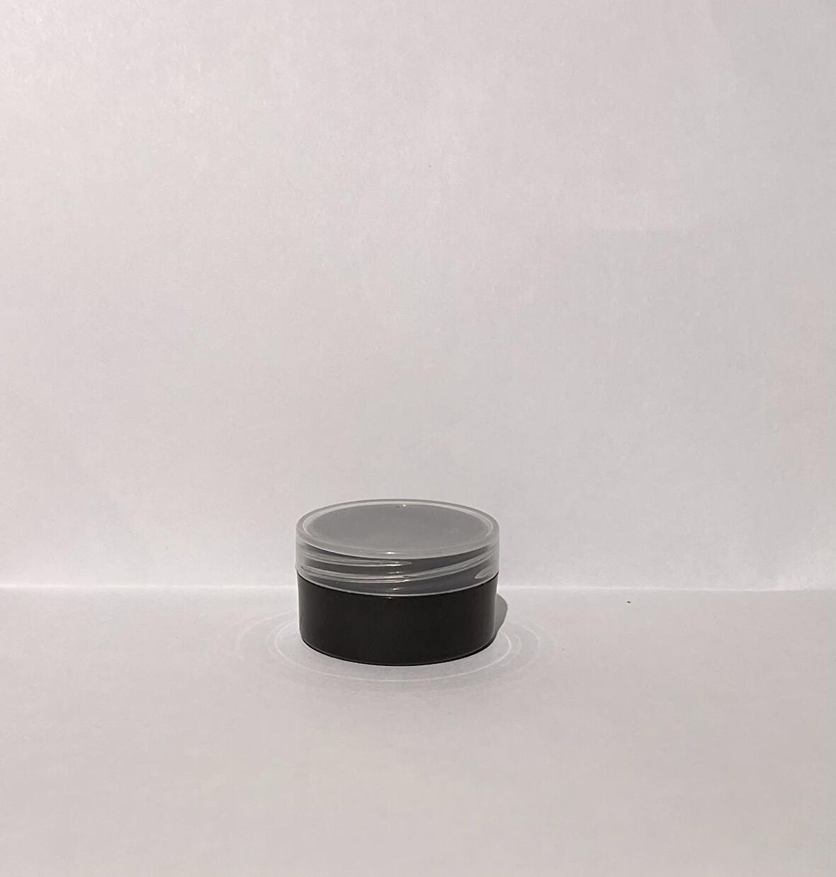 10ml Siyah Akrilik Krem Kutusu, Kozmetik Kutu, Şeffaf Kapak, Plastik Kutu, 50 Adet