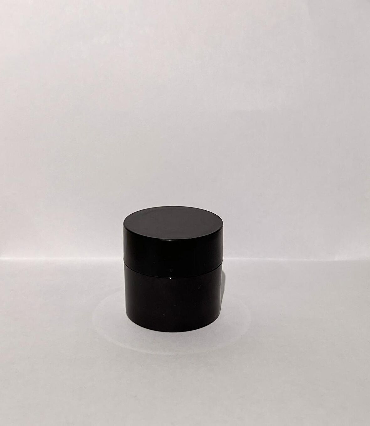 30ml Kahverengi Akrilik Krem Kutusu, Siyah Kapak, Kozmetik Kutu, Plastik Kutu, 25 Adet