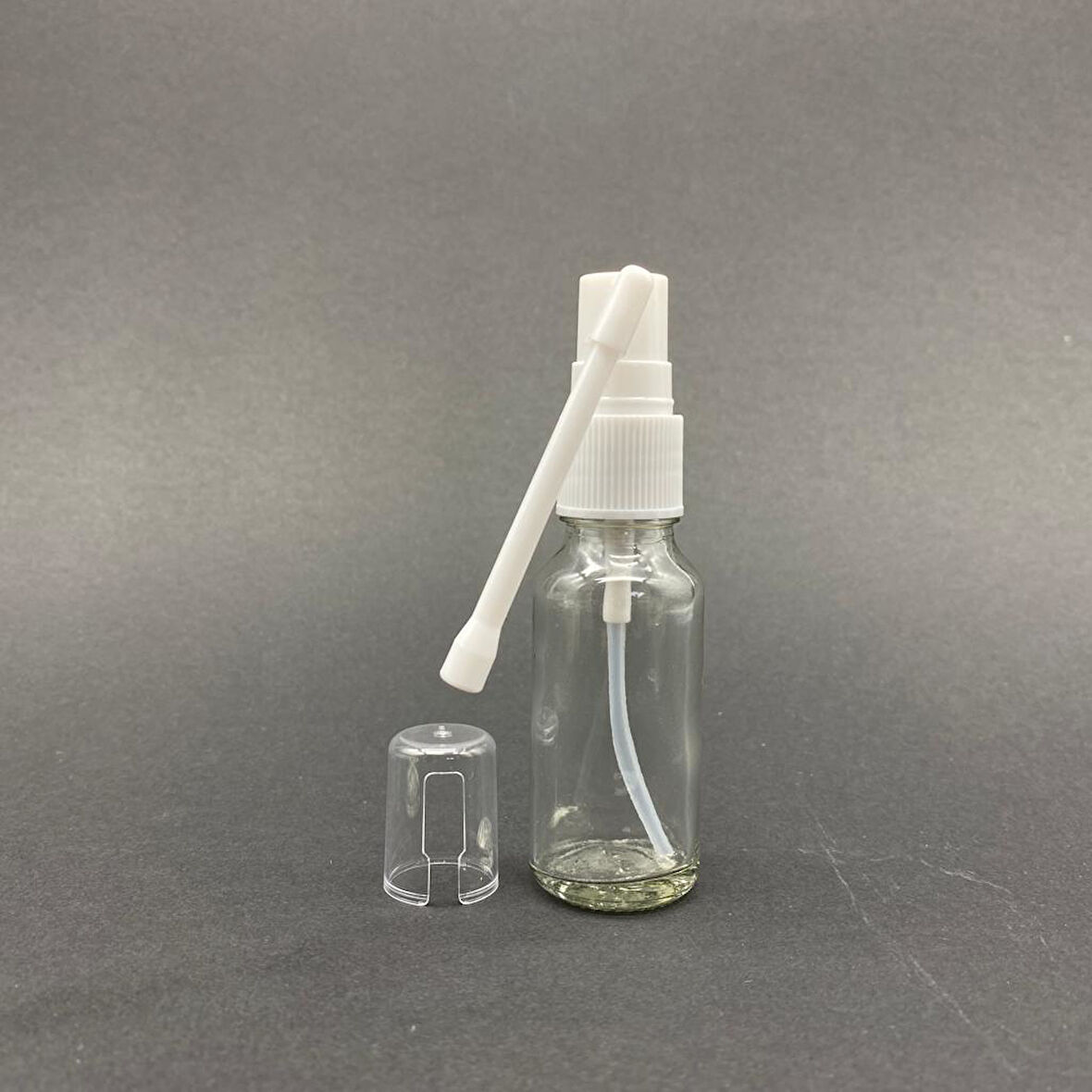 20ml şeffaf Cam Şişe, Ağız spreyli Şişe, 12 Adet, Oral Sprey, Ecza şişesi, Boş Cam şişe