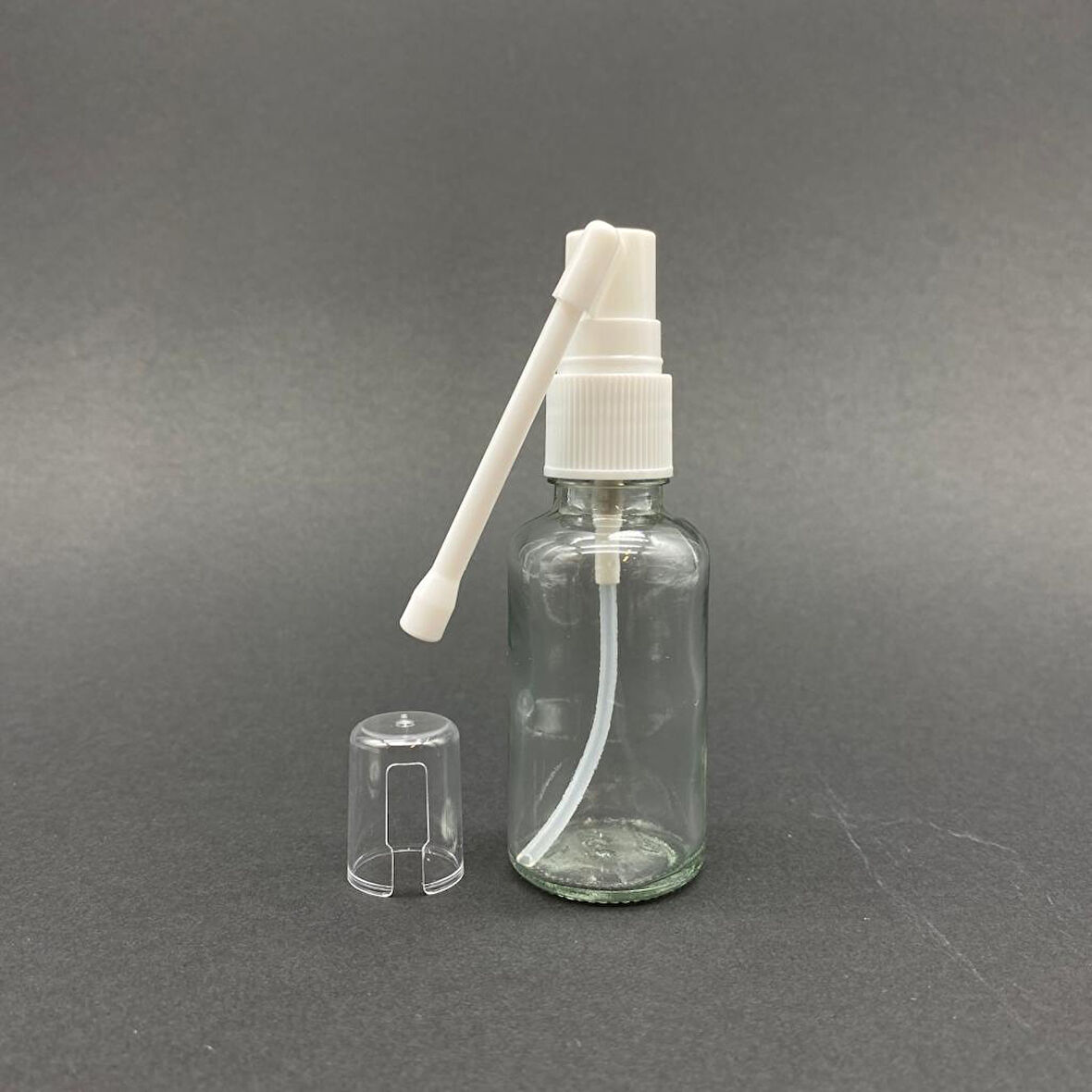 30ml şeffaf Cam Şişe, Ağız spreyli Şişe, 12 Adet, Oral Sprey, Ecza şişesi, Boş Cam şişe