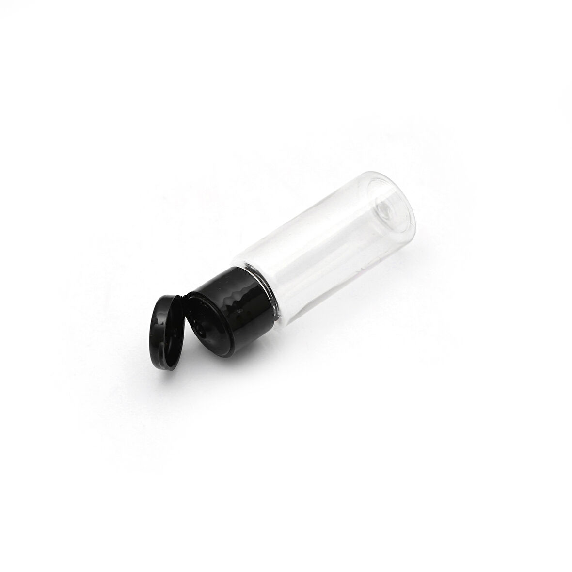20ml PE şefaf fliptop kapak şişe, 24 adet, açmalı kapak şişe, dezenfektan şişesi,sabun şişesi, kozmetik şişe