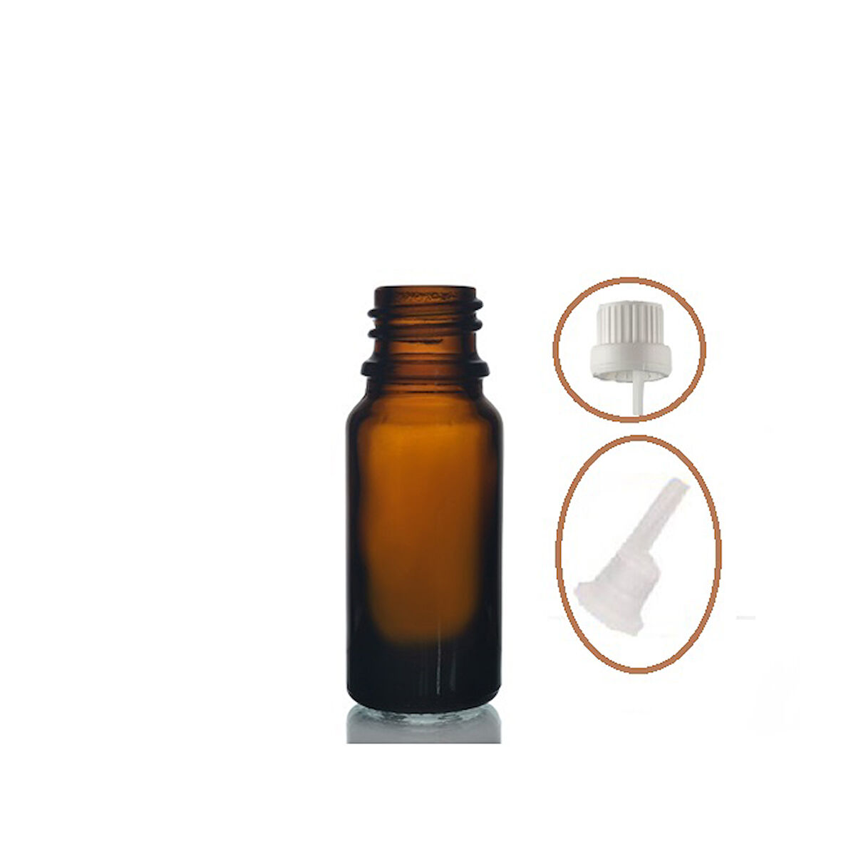 20ml kahverengi cam içten damlalıklı şişe beyaz kapak, 12 adet, damlalıklı şişe, damlatmalı şişe 