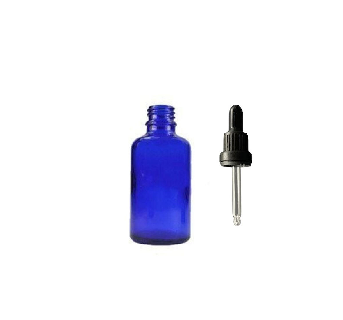 30ml mavi cam damlalıklı, 24 adet, Siyah Kapak, Ecza şişesi, Damlalıklı şişe, propolis şişesi, damlatmalı şişe, saç serum şişesi, ecza şişesi