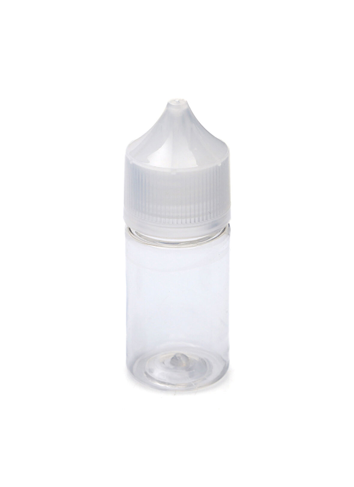 30ml PE şeffaf gorilla şişe beyaz kapaklı şişe, 24 adet, plastik şişe, likit şişesi, iğne uçlu şişe, sıkıma uygun yumuşak şişe, şeffaf şişe 