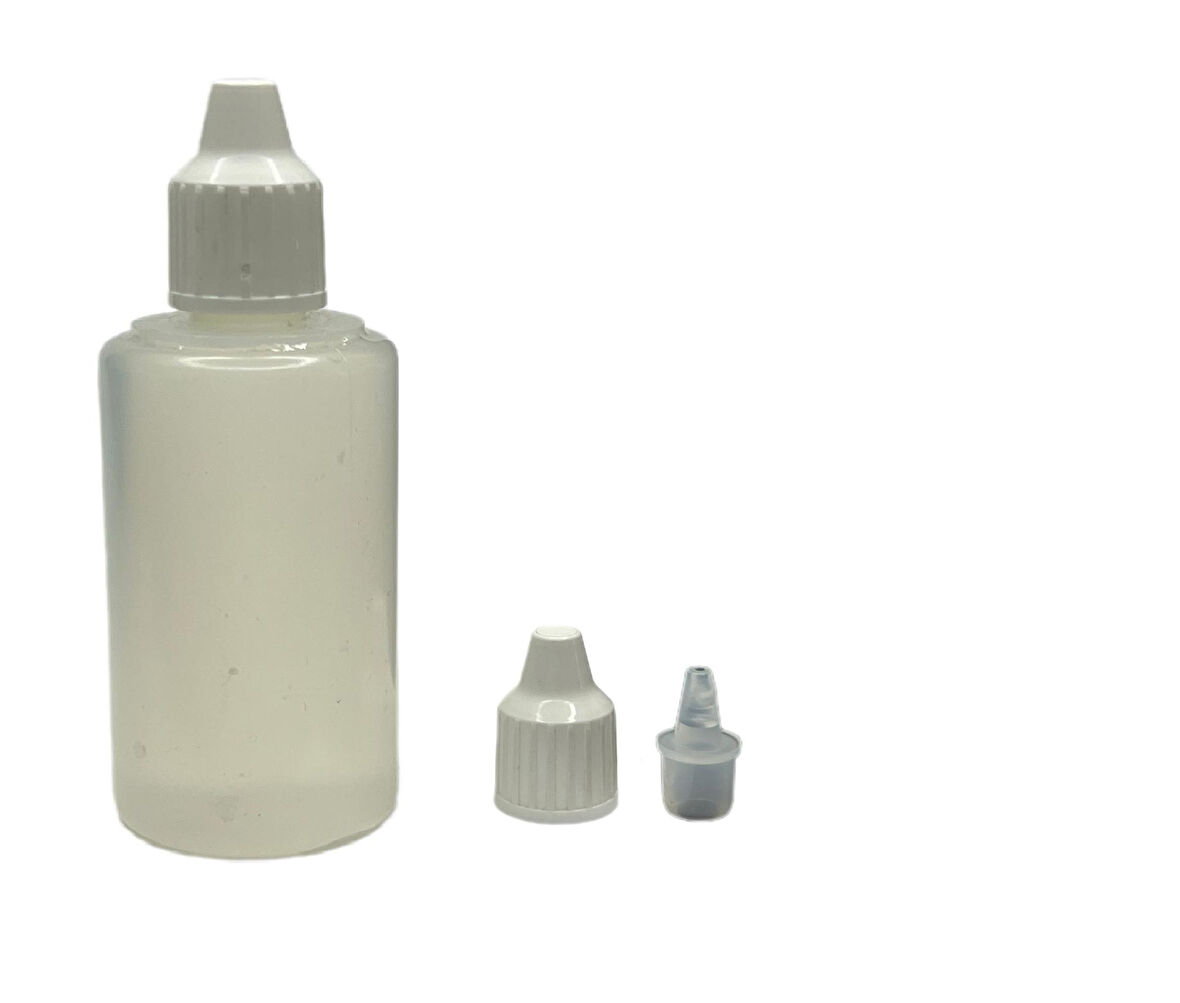 50ml PE aseton şişesi, 24 adet, plastik damlacıklı şişe, damlatmalı şişe
