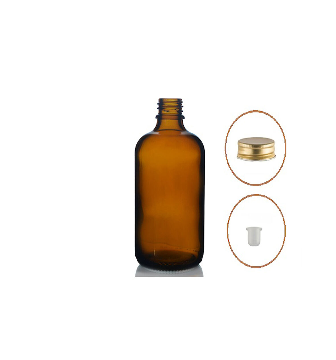 50ml kahverengi cam şişe, sarı metal düz kapaklı, 12 adet, cam şişe, esans şişesi, yağ şişesi, kozmetik şişesi