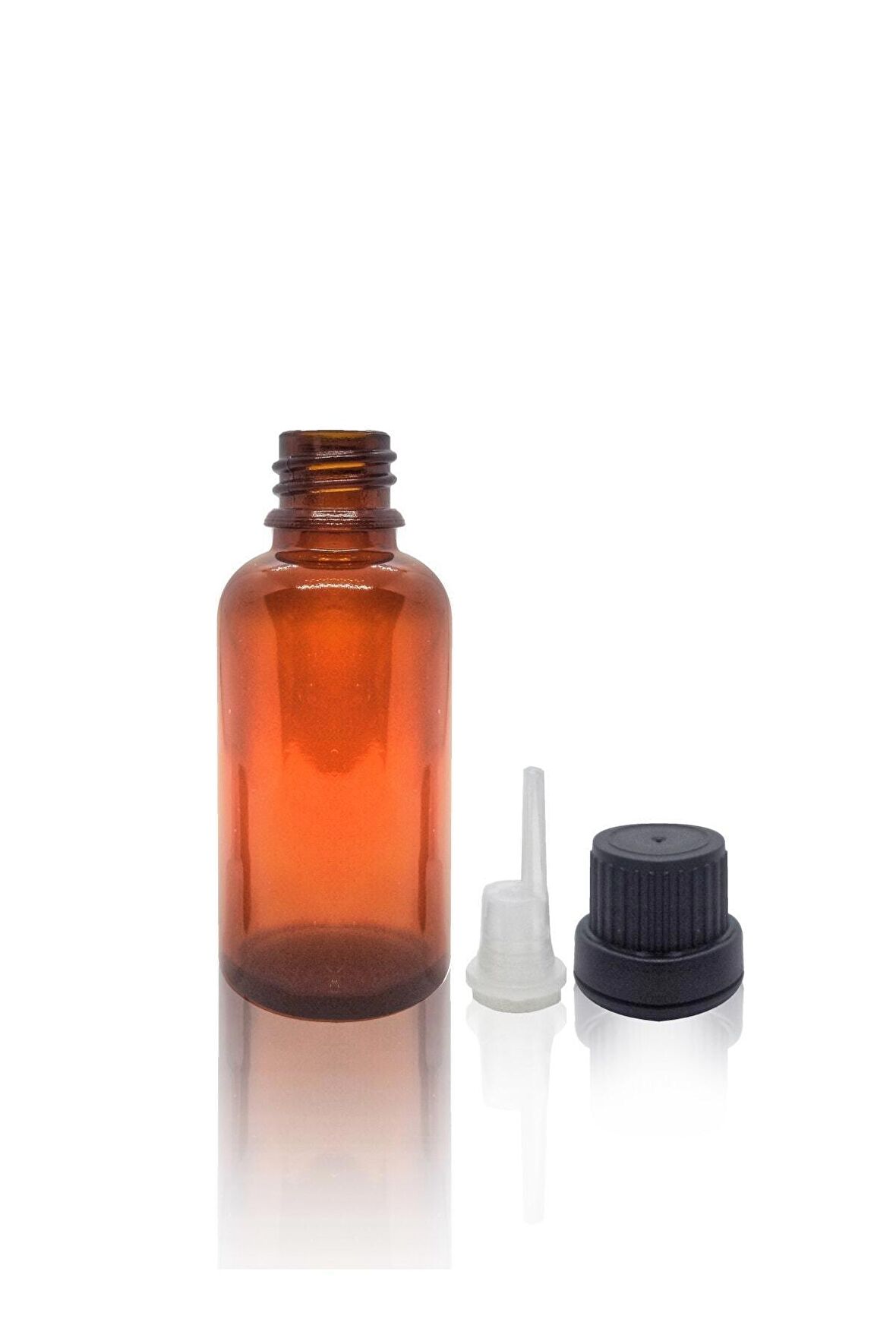 30 Cc Içten Damlalıklı Amber Şişe - 10 Adet