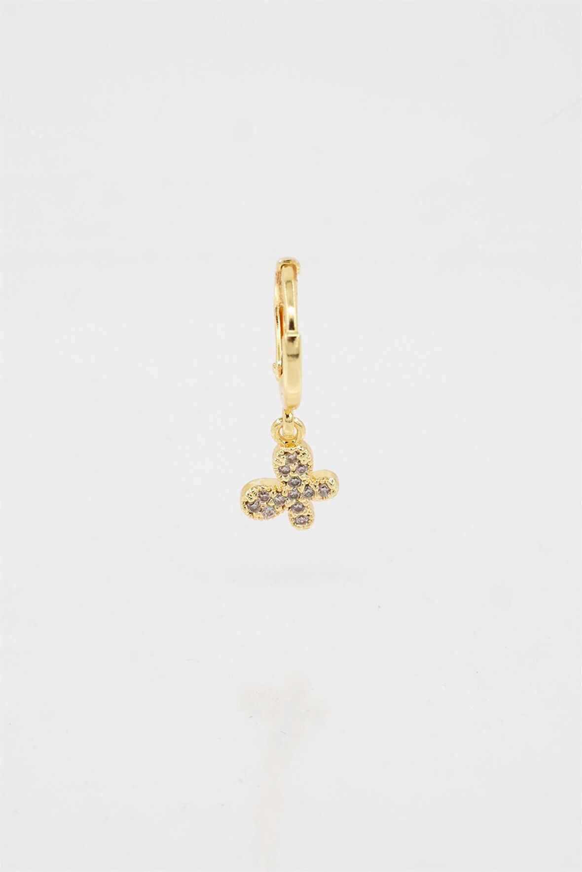 Kadın Kendi Tarzını Oluştur Zirkon Taşlı Kelebek Figürlü 1 Adet Küpe