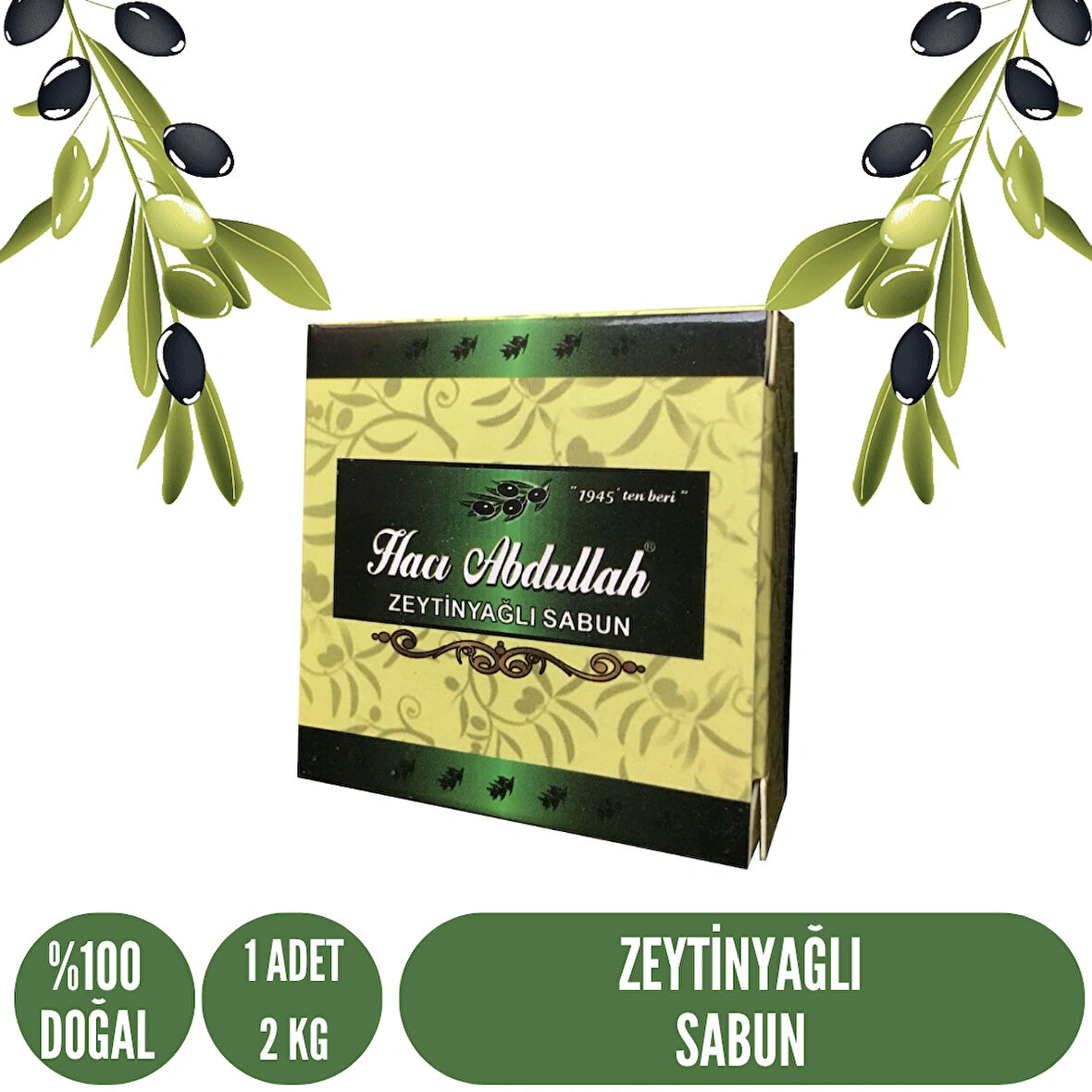 Zeytinyağlı Sabun - 2 KG - 1 Kutu - (1 Adet)