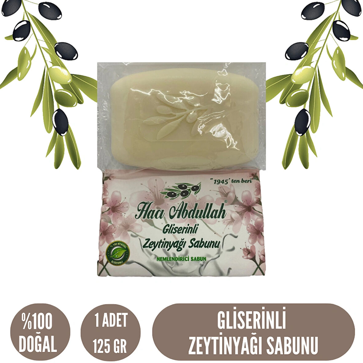 Gliserinli Zeytinyağı Sabunu - 125gr - (1 Adet)