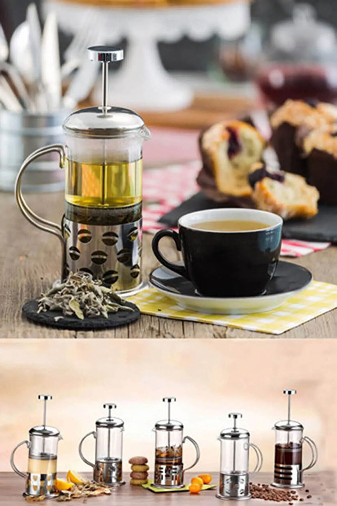 Pandomim New Life 350ml Çelik French Press   -FP350