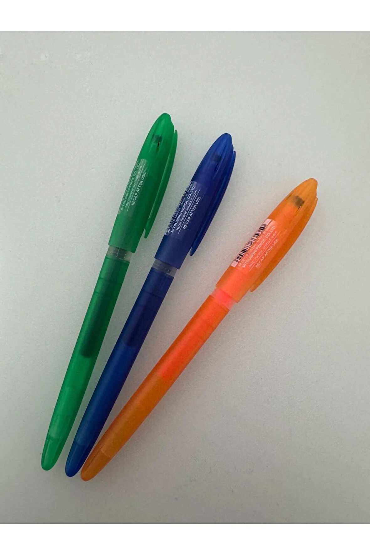 Roller Kalem Signo Gelstick Jel Bilye Uç 0.7 MM Yeşil Mavi Turuncu (3 Adet)