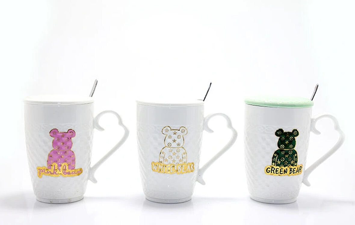 Ayıcık Tasarımlı Porselen Kupa Bardak