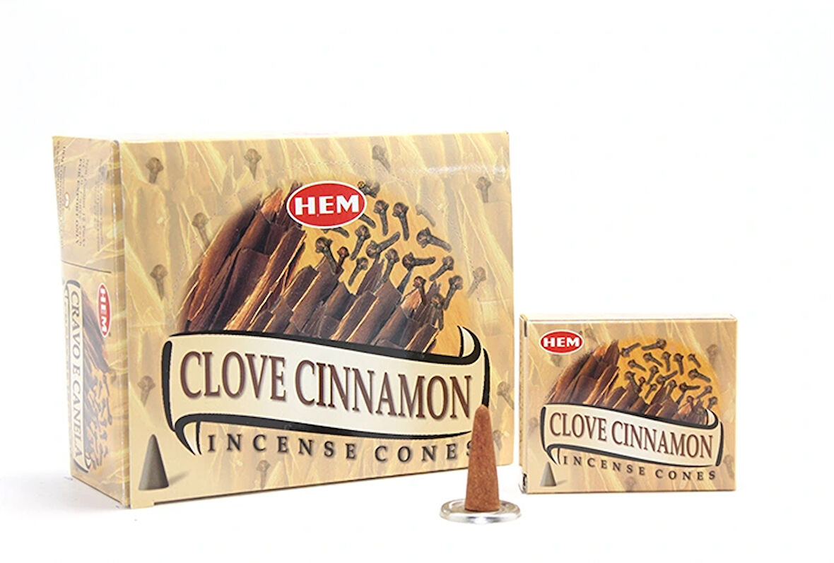 Clove Cinnamon Aromalı Konik Tütsü