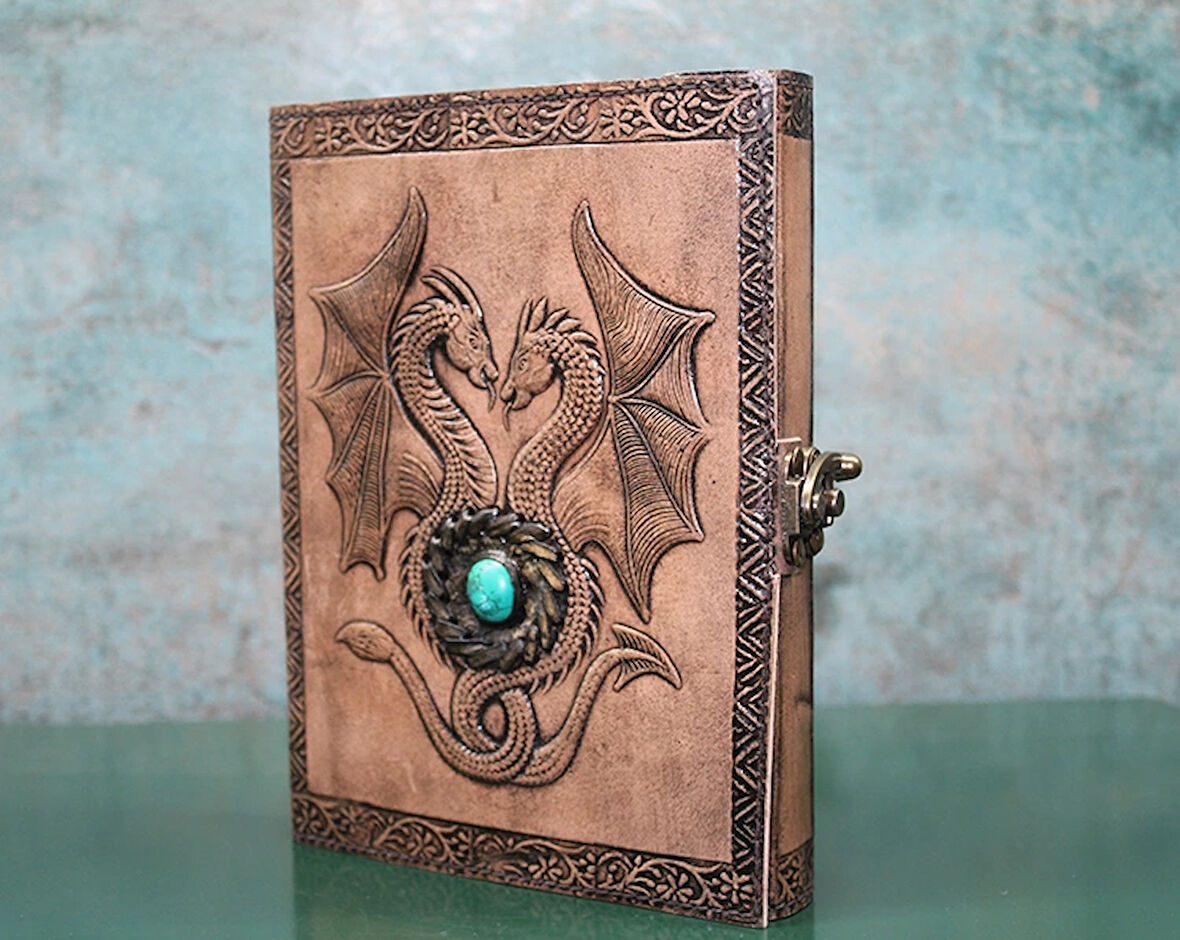 Taşlı Deri Defter Model 8