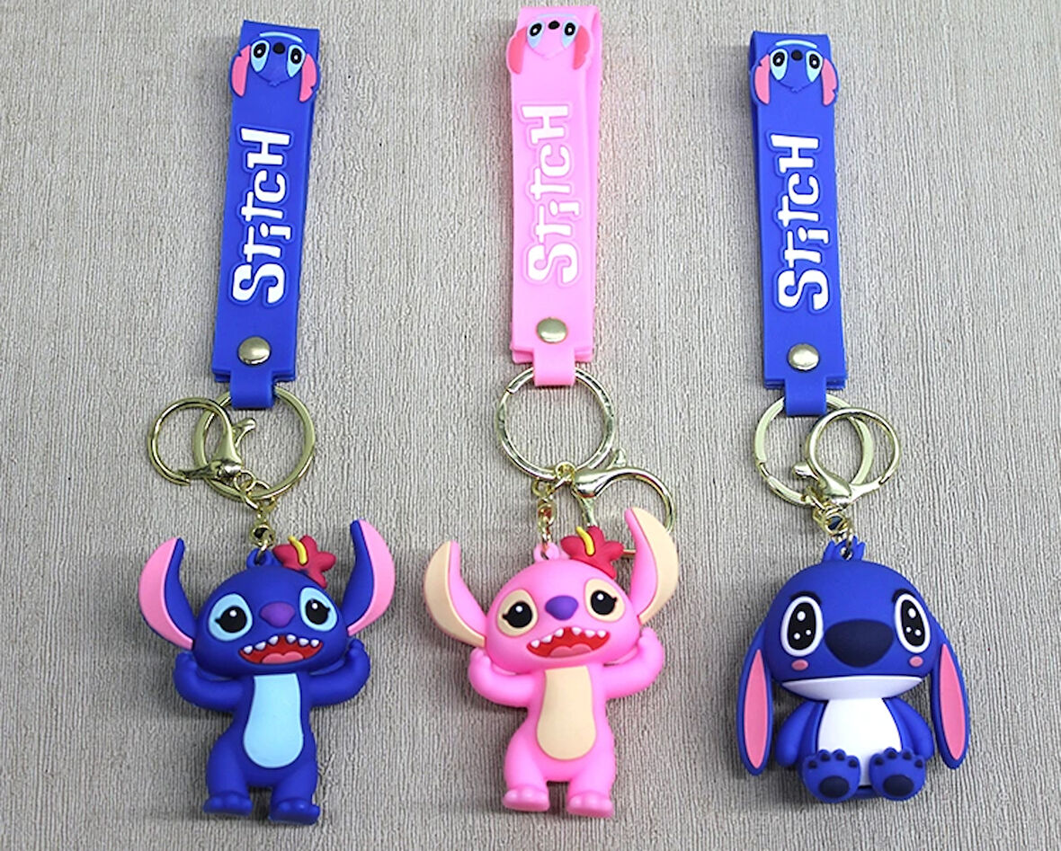 Stitch Angel Silikon Anahtarlık