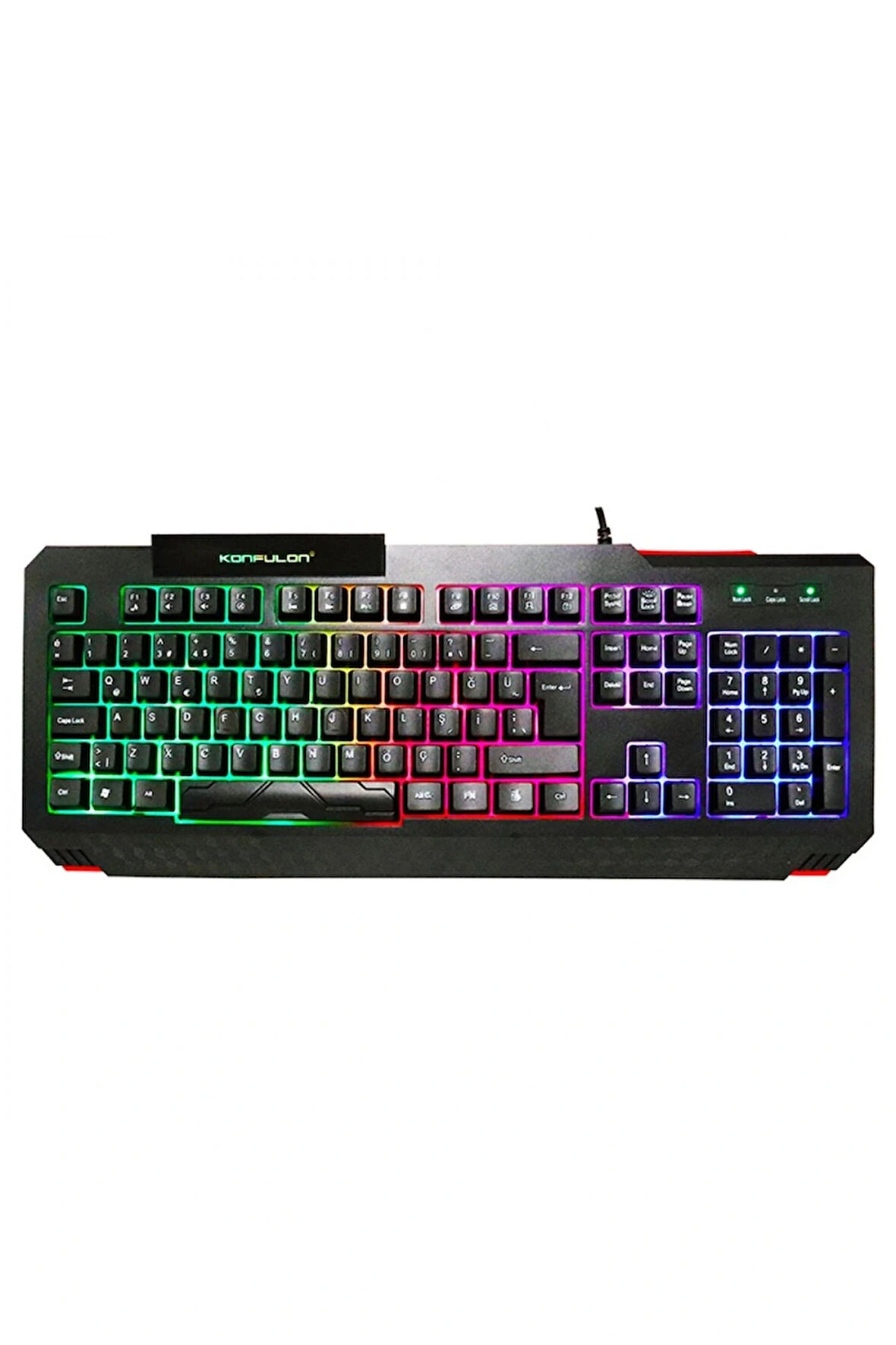 V2 Rgb Işıklı Türkçe Q Kablolu Klavye
