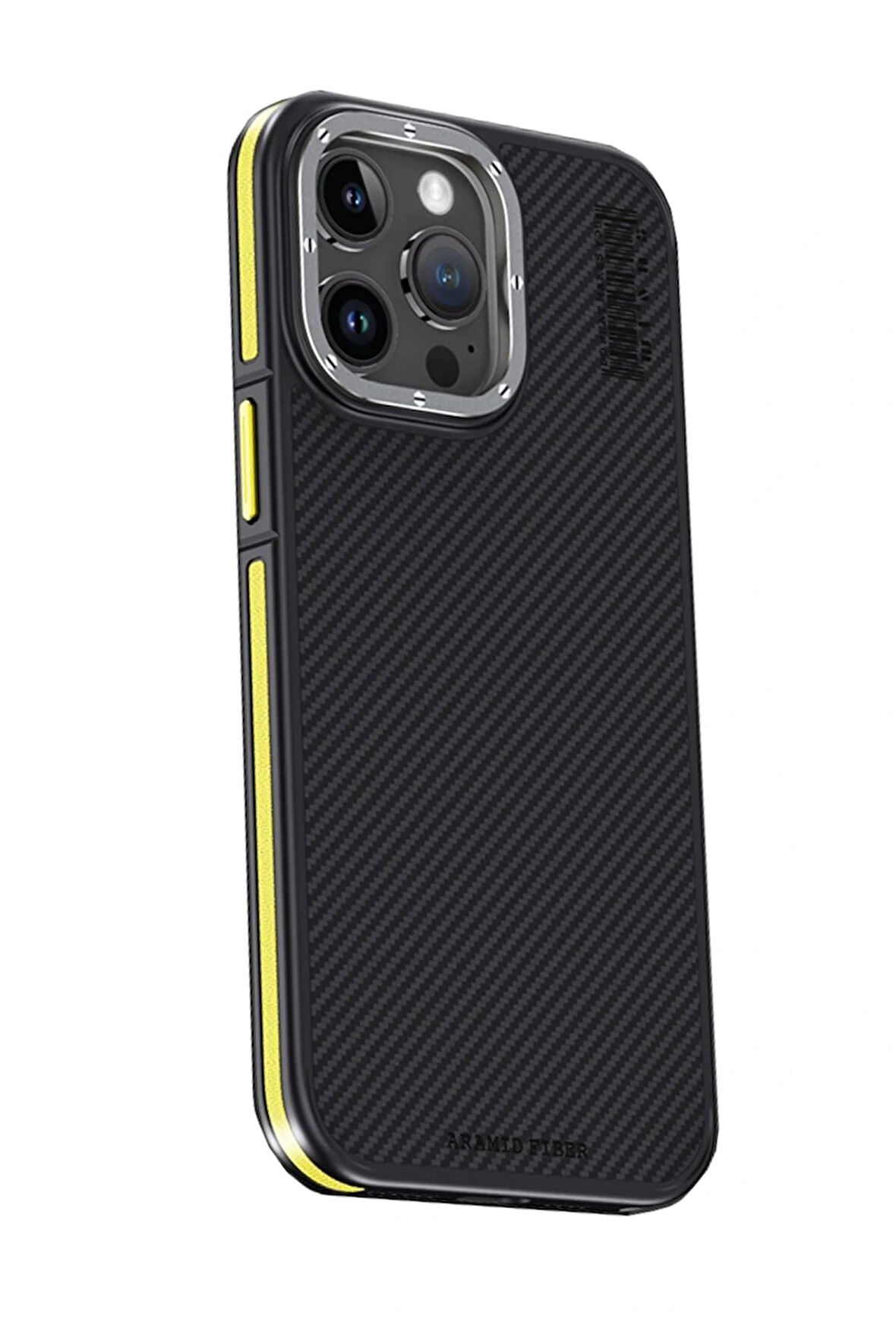 15 Kılıf Aramid 600D Kevlar Karbon Fiber Kapak - Sarı