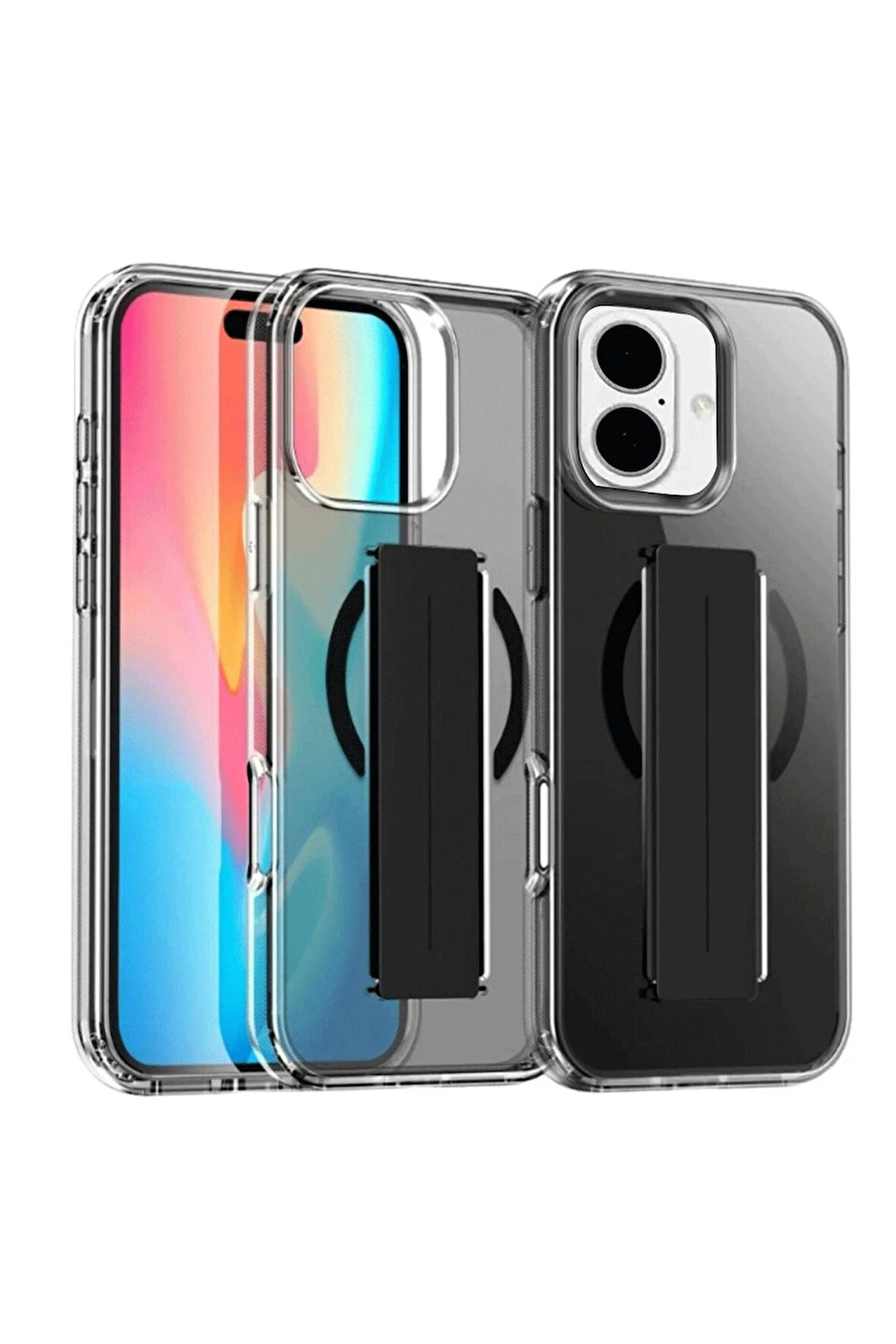 16 Kılıf Alfa Standlı Kapak - Siyah