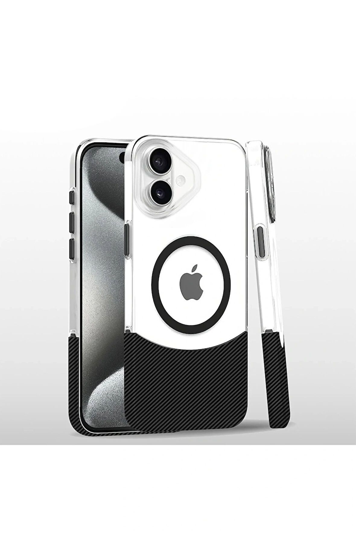 16 Carbon Puzzle Kapak - Siyah