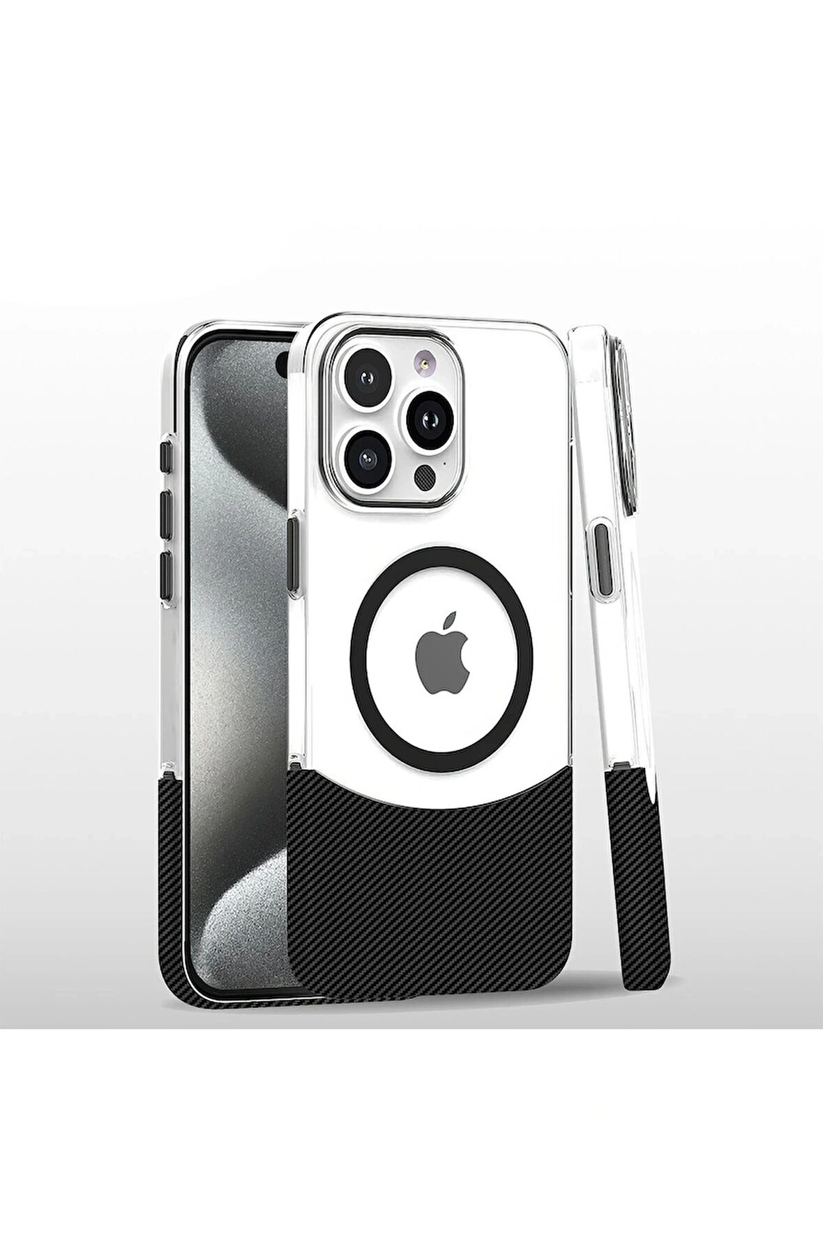 16 Carbon Puzzle Kapak - Siyah