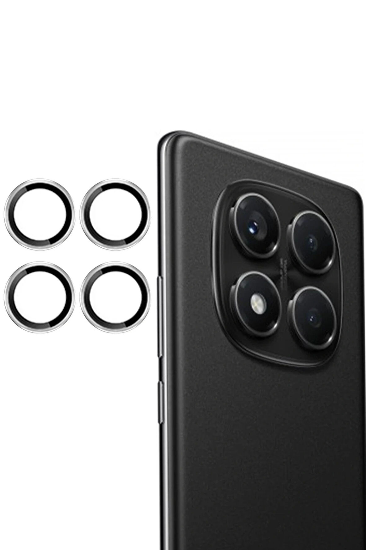 Redmi Note 14 4G Pvd Metal Kamera Lens - Gümüş