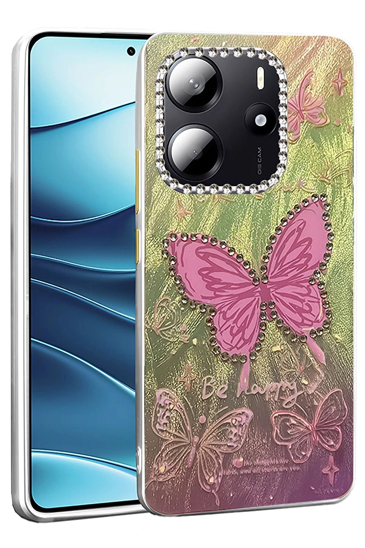 Redmi Note 14 4G Kılıf Blade Aynalı Desenli Kapak - Desen 5