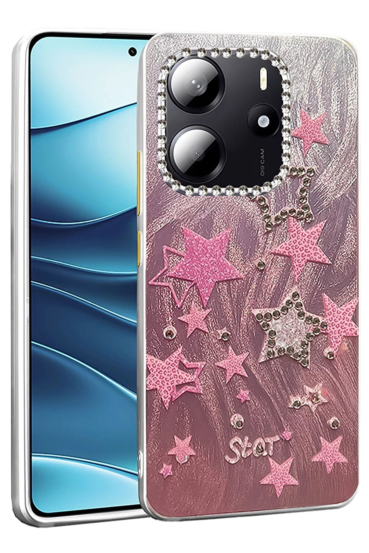 Redmi Note 14 4G Kılıf Blade Aynalı Desenli Kapak - Desen 7