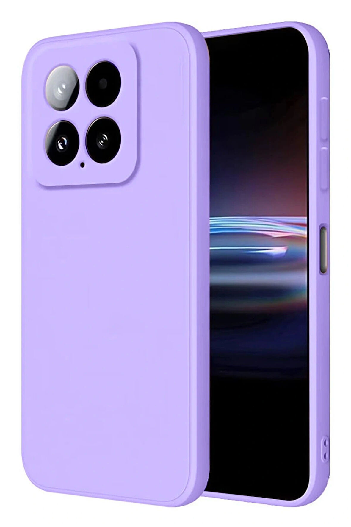 14T Kılıf Nano Içi Kadife Silikon - Lila