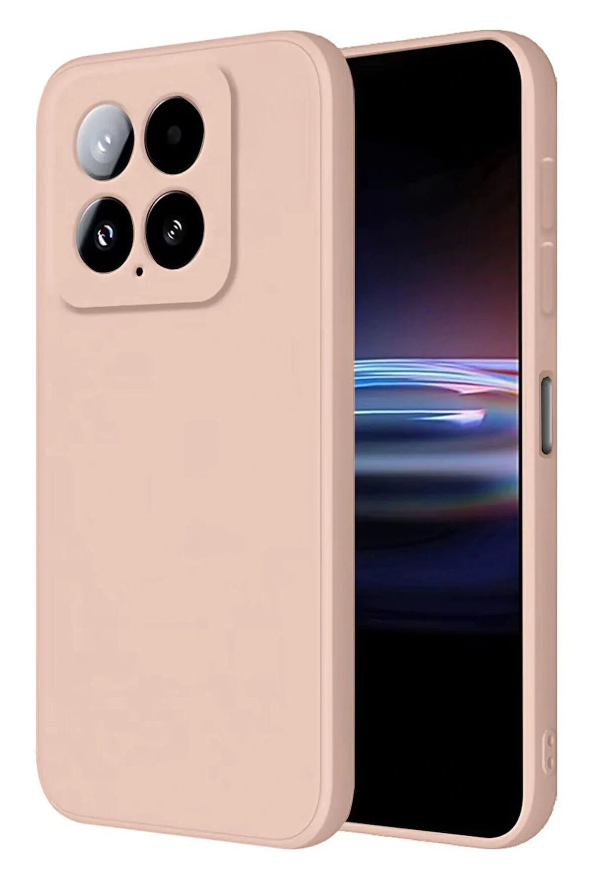 14T Kılıf Nano Içi Kadife Silikon - Pudra