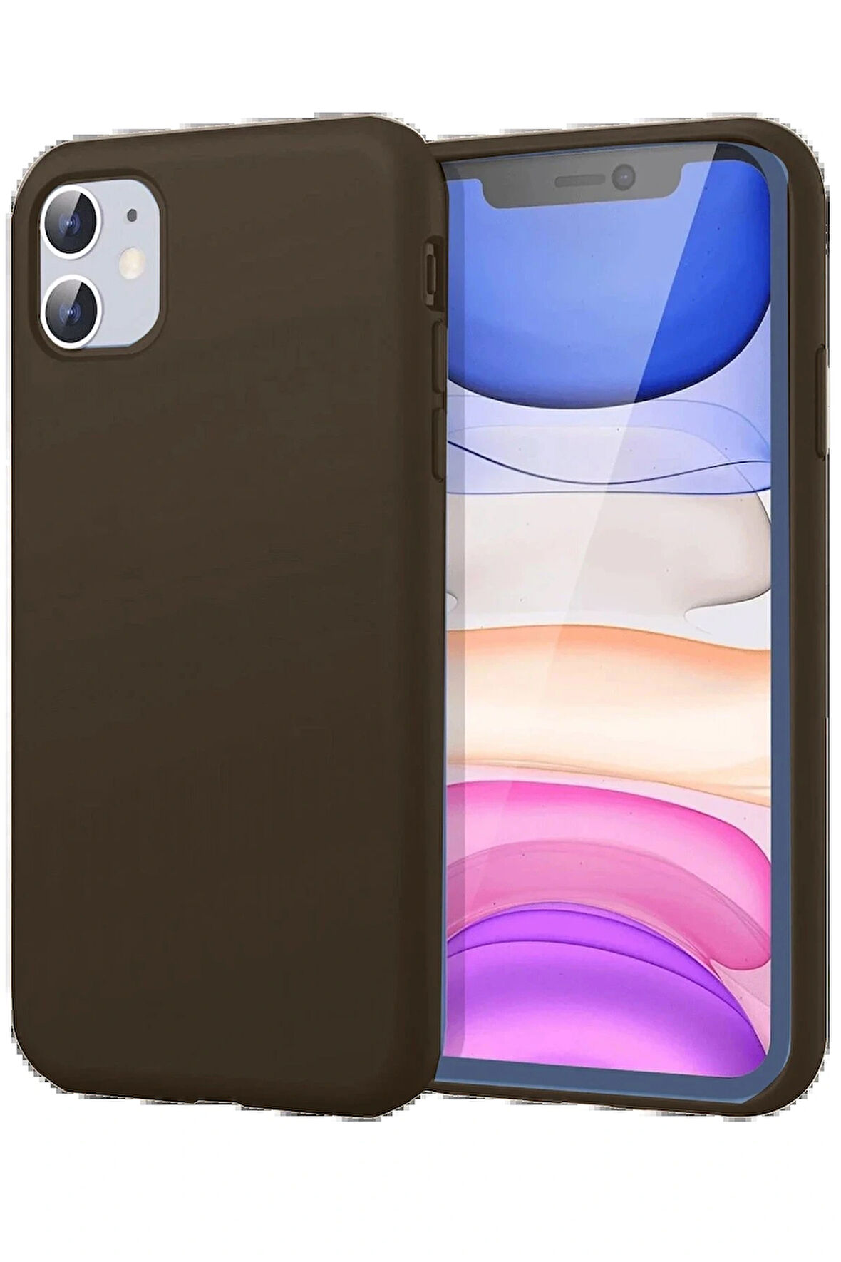 11 Kılıf First Silikon - Kahverengi