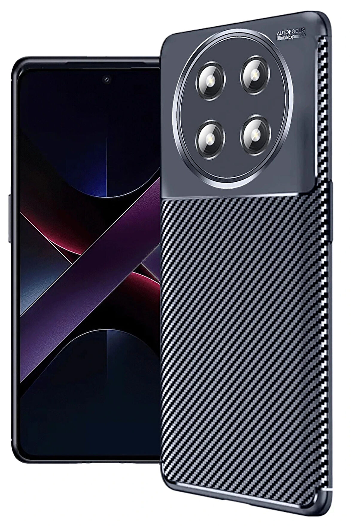 Magic 7 Lite Kılıf Auto Focus Karbon Kapak - Lacivert