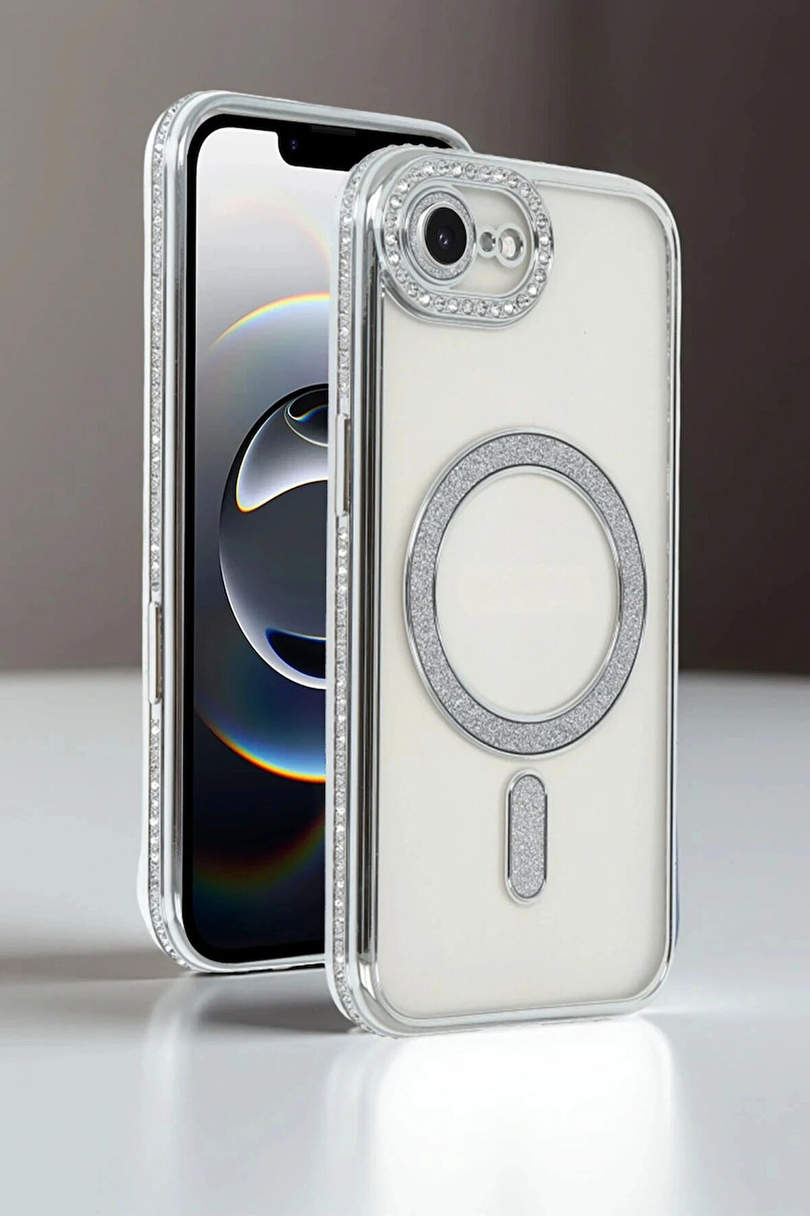 16E Joke Simli Magneticsafe Kılıf - Derin Mor