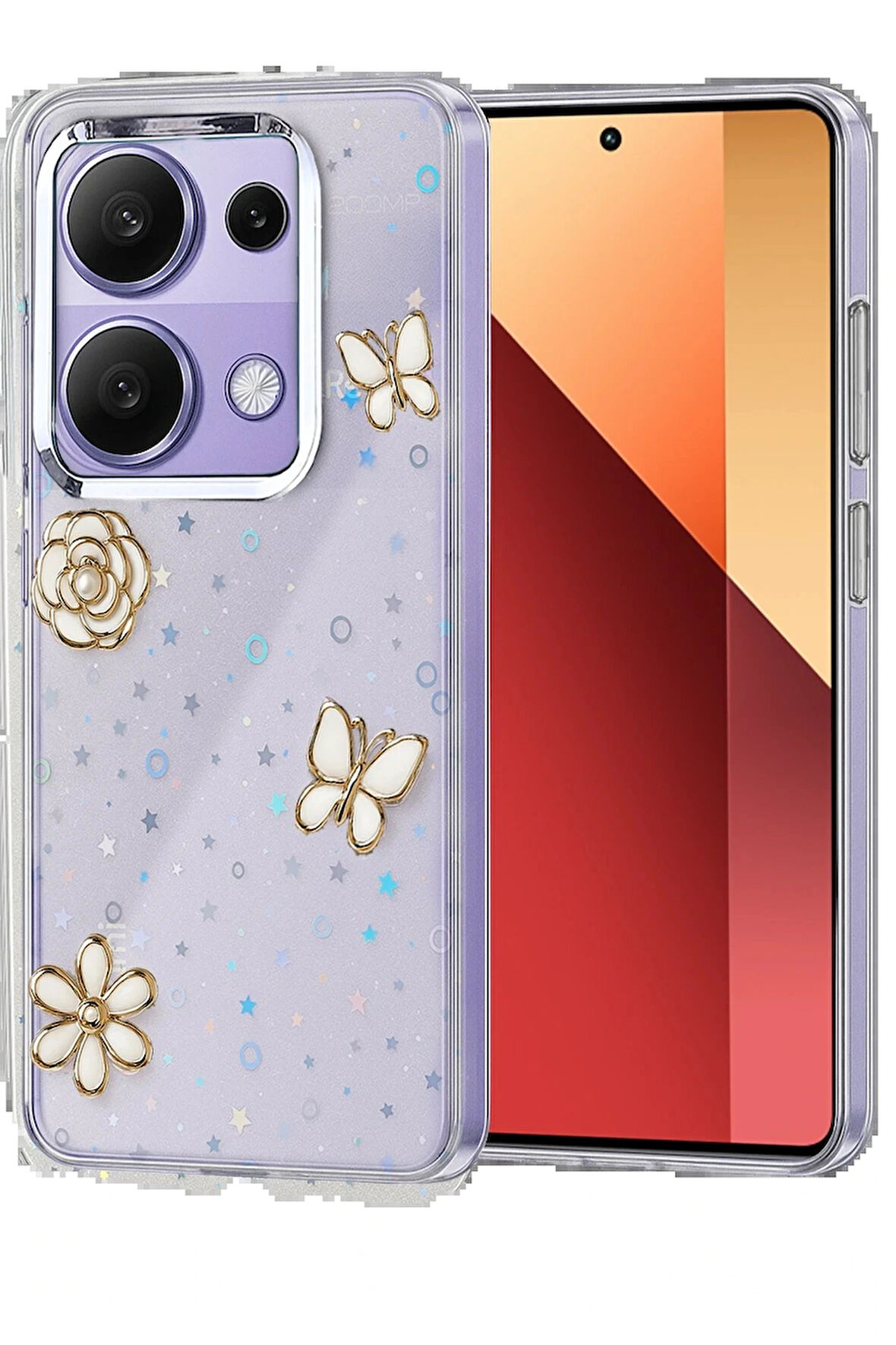 Redmi Note 13 4G Fiyonk Desenli Kapak - Desen 2