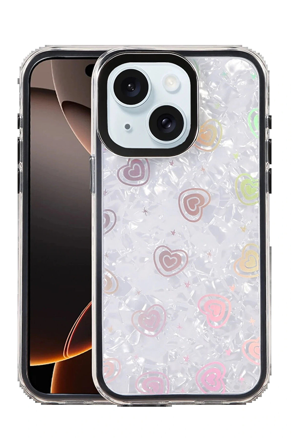 15 Lumi Desenli Kapak - Siyah