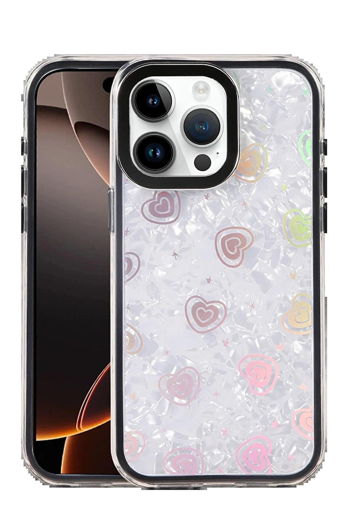 15 Lumi Desenli Kapak - Siyah