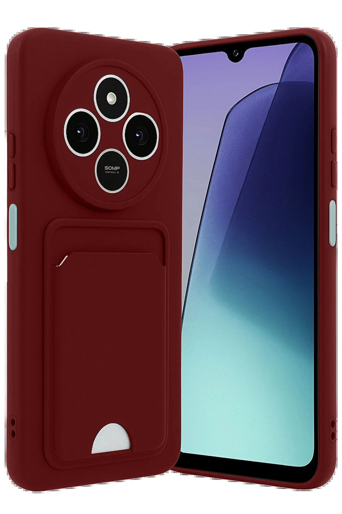 Redmi 14C Kelvin Kartvizitli Silikon - Bordo