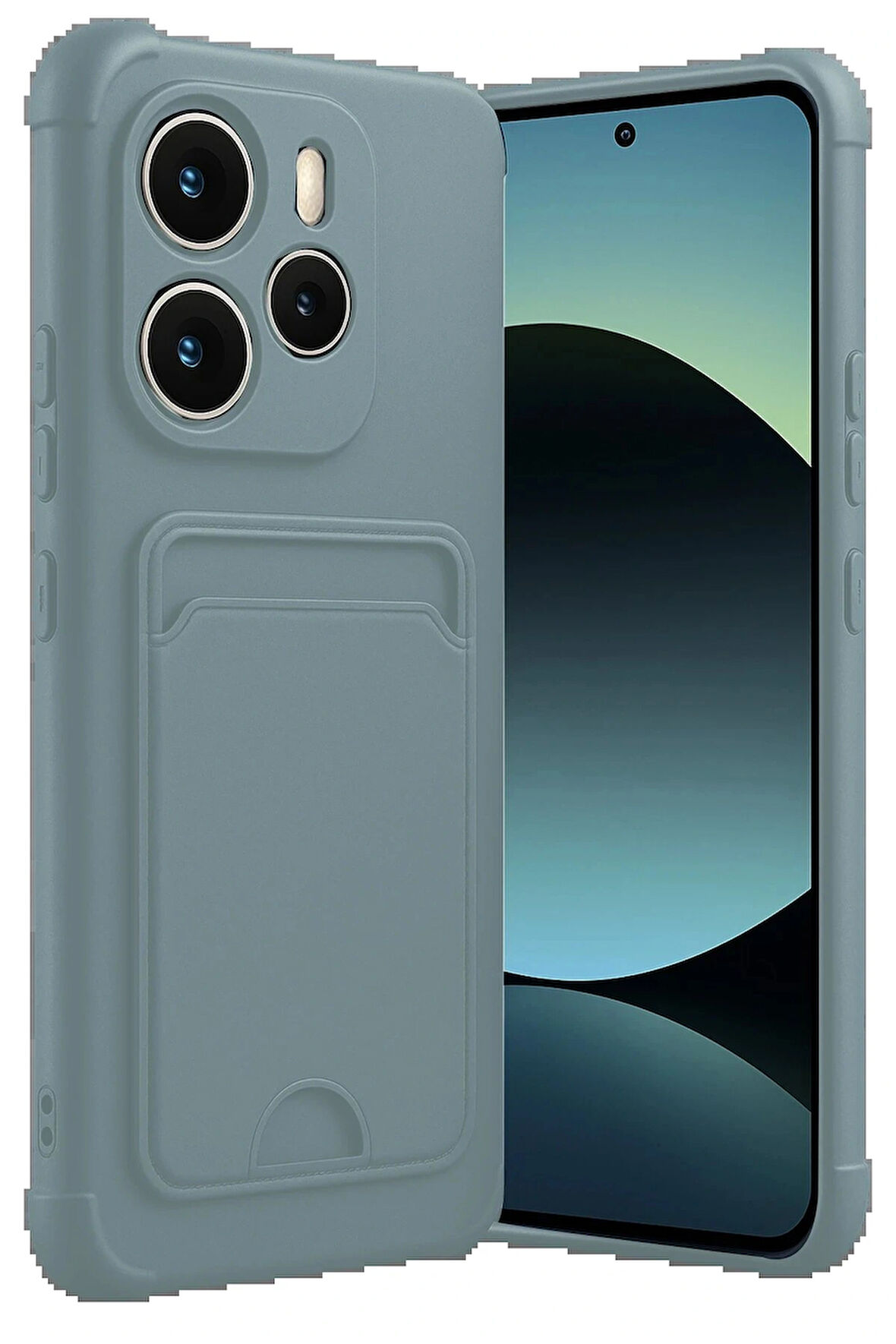 Redmi Note 14 4G Kelvin Kartvizitli Silikon - Açık Yeşil